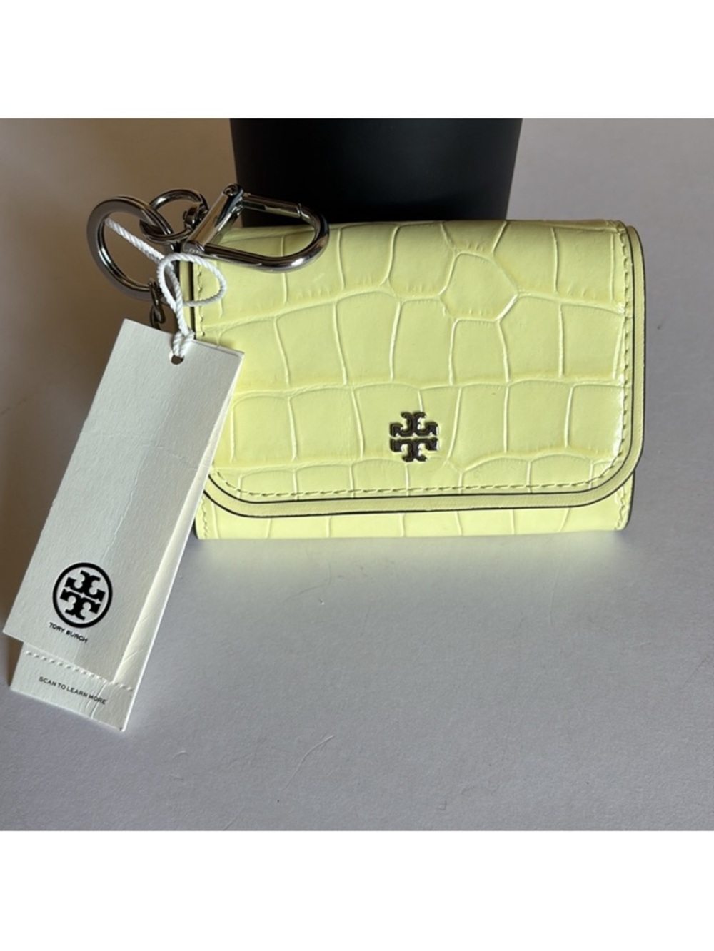 Tory Burch Emerson Embossed flap card case